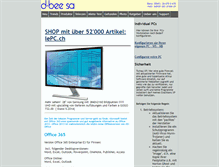 Tablet Screenshot of d-bee.ch